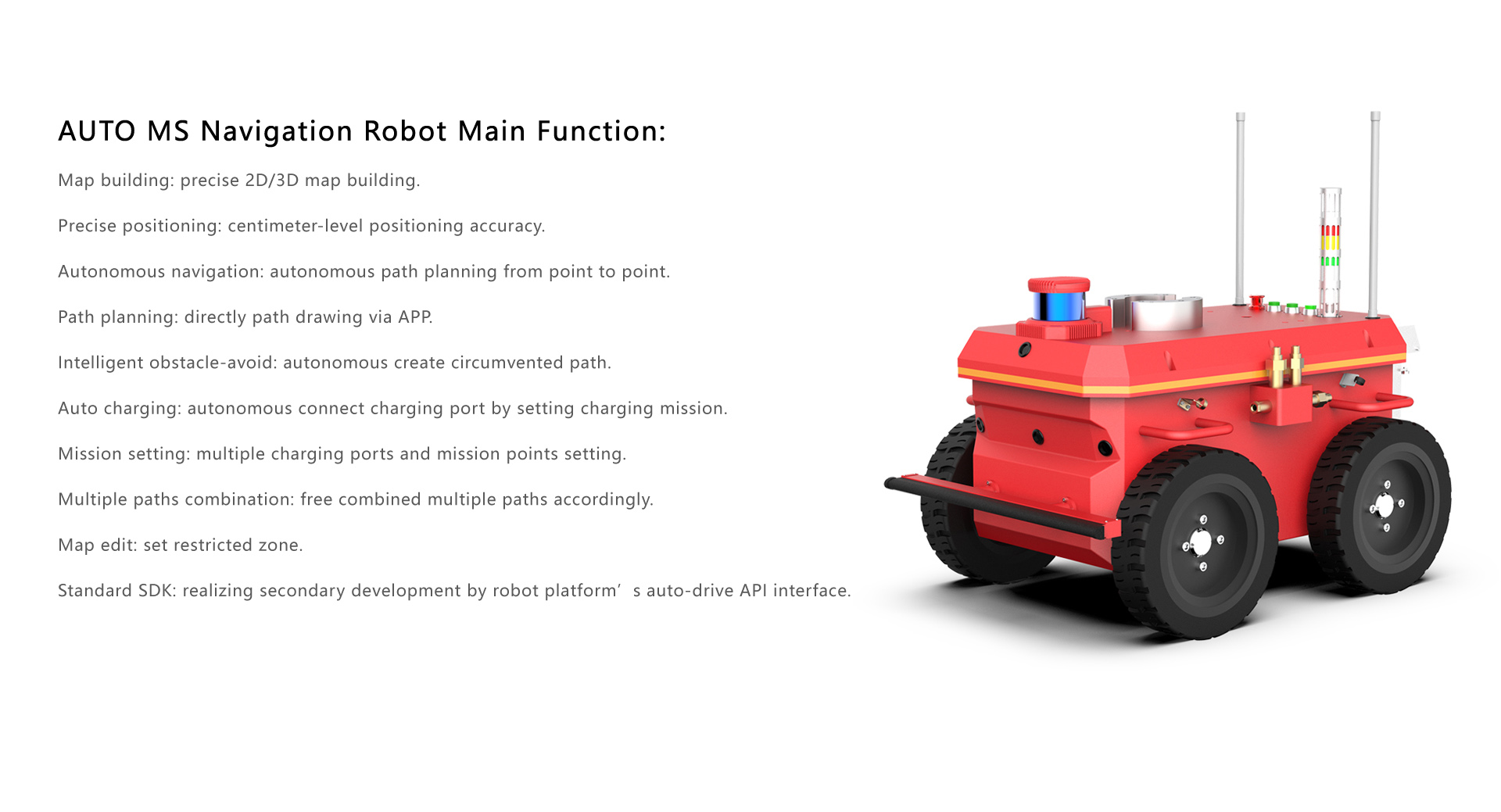 YUHESEN explosion-proof mobile robot AUTO MS autonomous robot vehicles